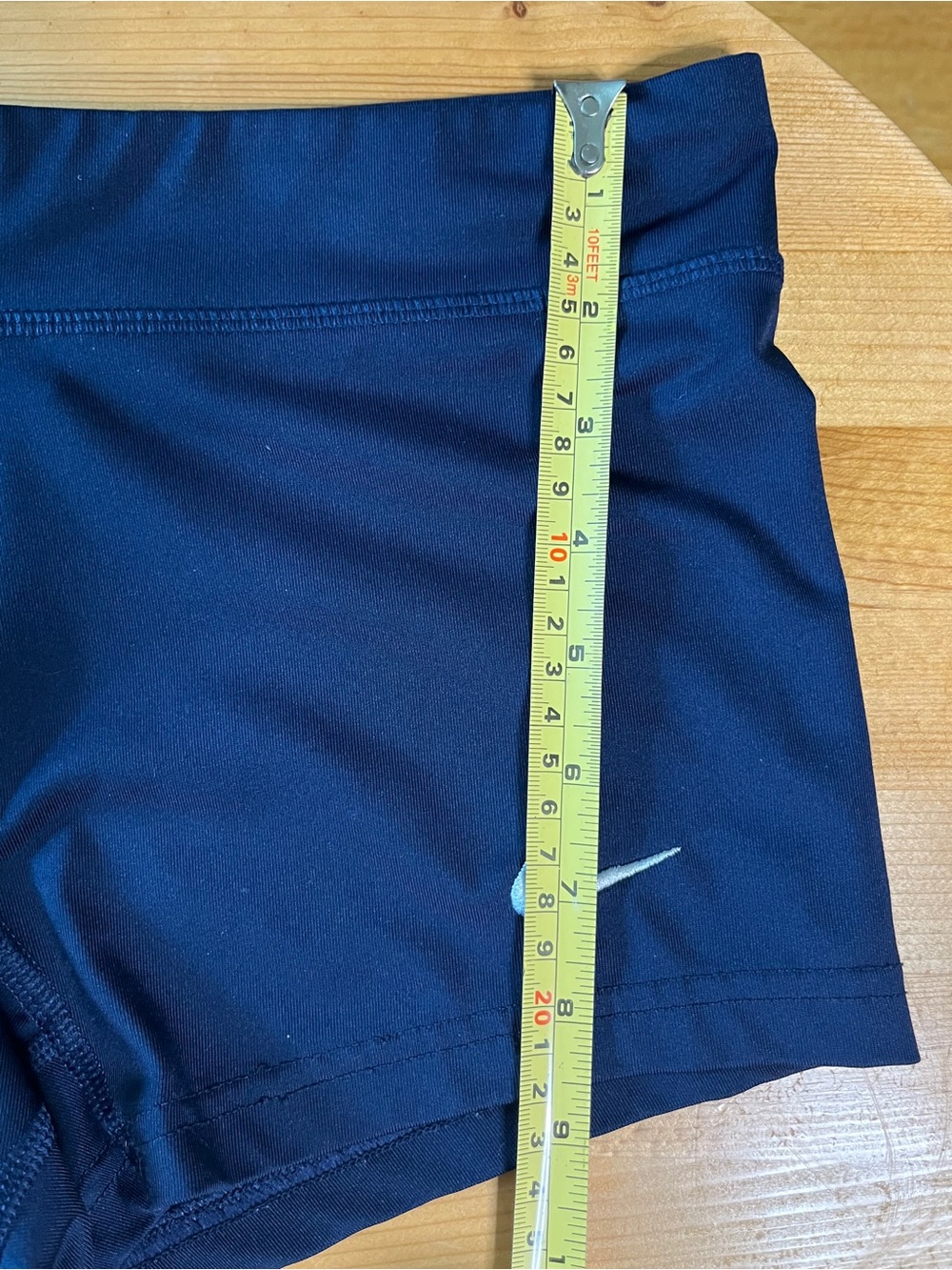 Nike Dry Fit Women's Navy Blue Athletic "Booty" Shorts. Size Small. Low Rise. - Picture 7 of 7